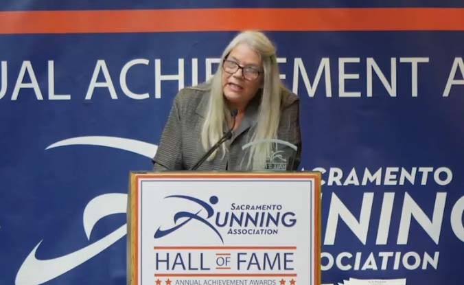 View Shannon Weil’s AWESOME acceptance speech and the multi-media show of her accomplishments shown at her induction into the Sacramento Running Association’s Hall of Fame!