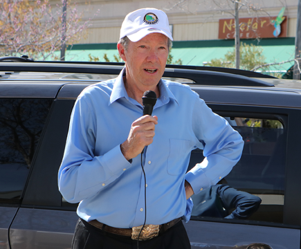 Hal Hall at Tile Dedication