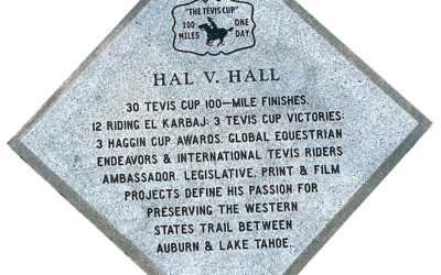 Hall Hal Thanks the ECC for His Endurance Zone Commemorative Tile