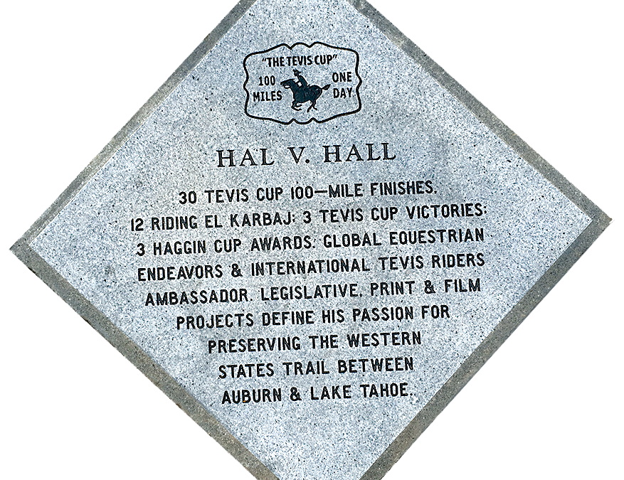 Hall Hal Thanks the ECC for His Endurance Zone Commemorative Tile