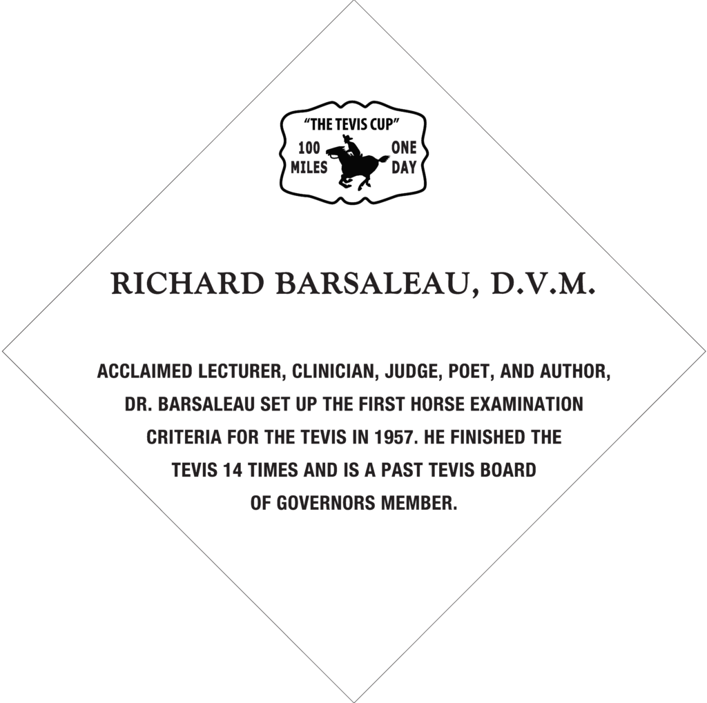 Richard Barsaleau, D.V.M Commemorative Tile