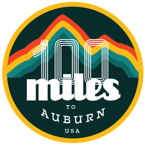 100 Miles to Auburn logo