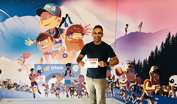 Pre-2019 UTMB Photo Op for Anthony Chavez
